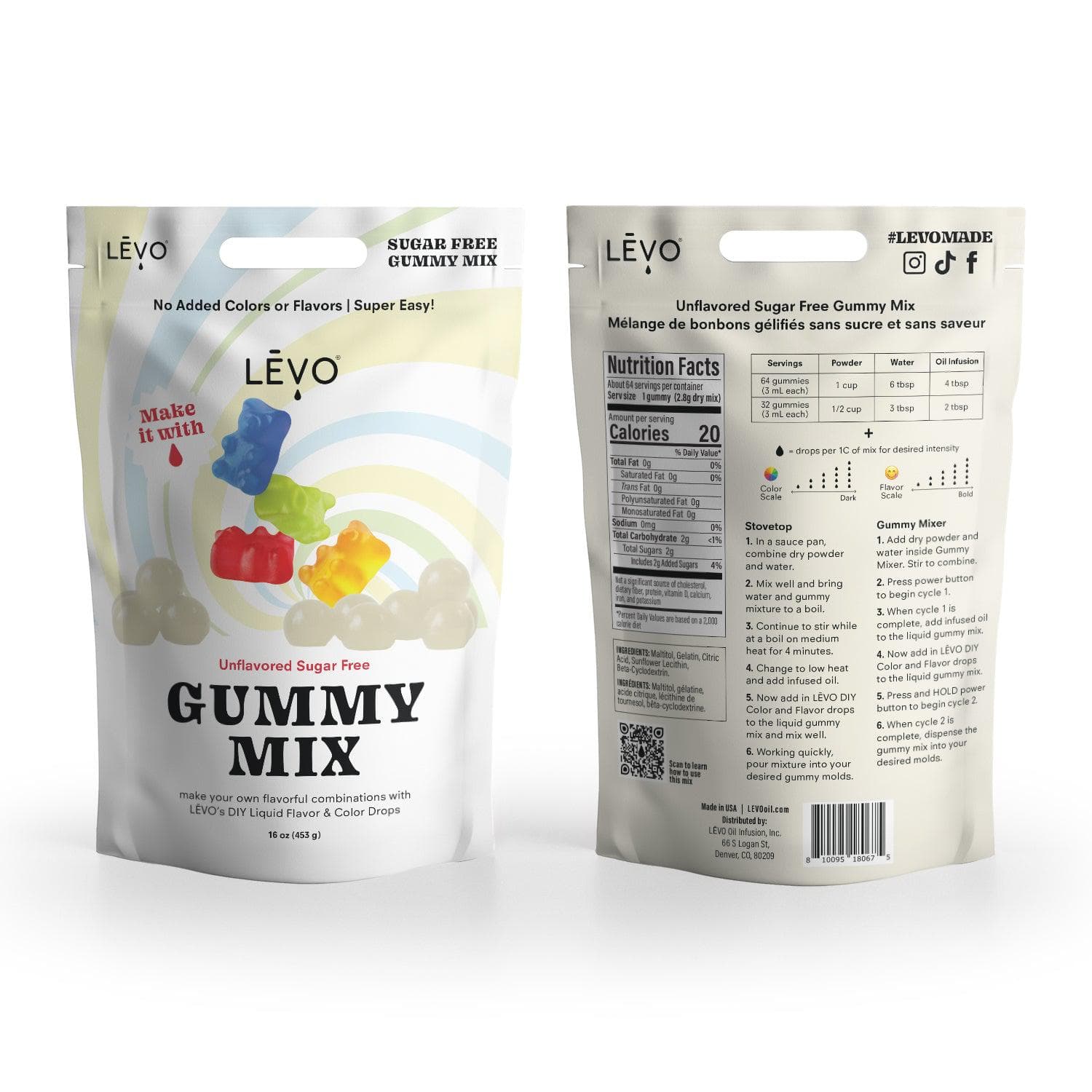 Gummy Mix - Unflavored, 16 oz (Sugar Free) - Image 4