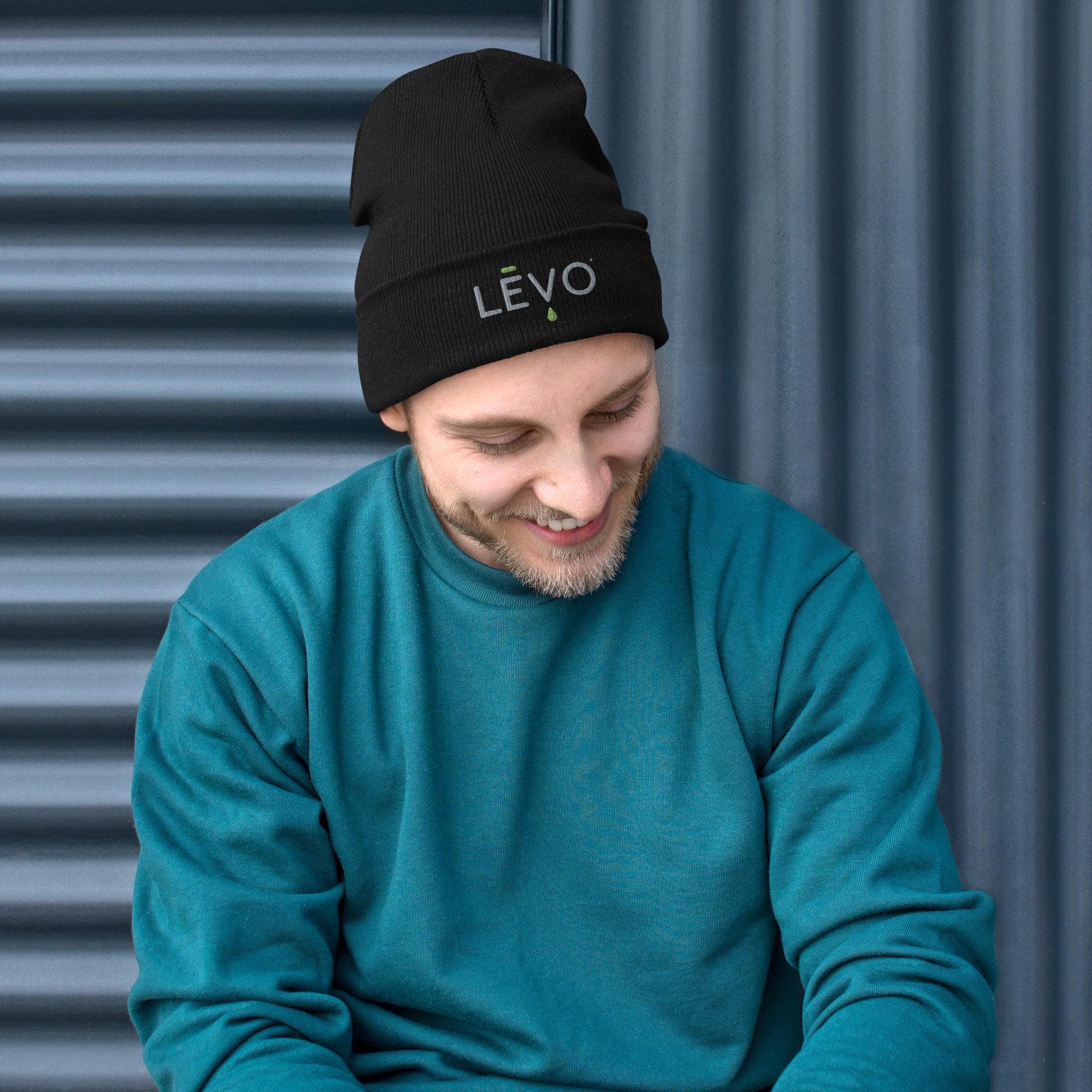 LĒVO Beanie with Embroidered Logo - Image 5